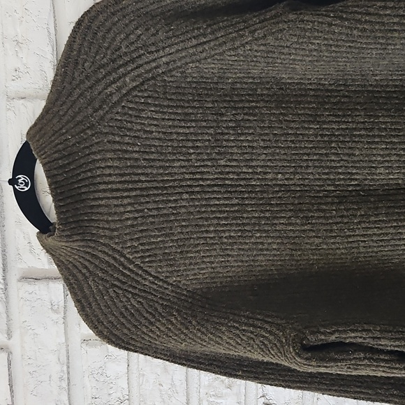 Madewell Northfield Mockneck Pullover Sweater in Green H3339 Women's Size LARGE - Picture 5 of 7